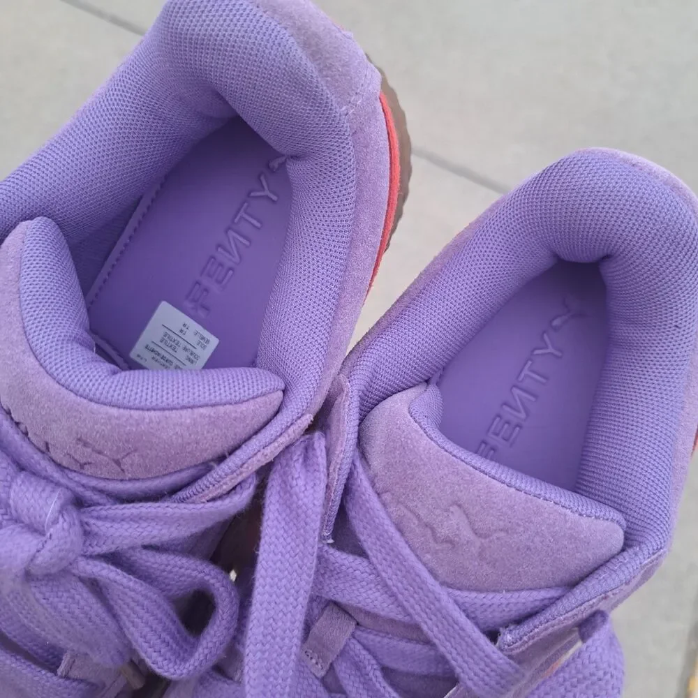 NEW Women’s PUMA x Rihanna FENTY Creeper Phatty Lavende Burnt Red Shoes Size 8